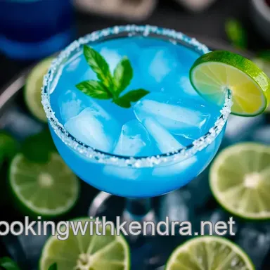 Easy Blue Margarita Bliss: A Refreshing Twist on a Classic Recipe Card