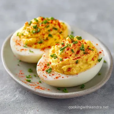 Boiled Egg Snack with Paprika: Creamy Recipe Card