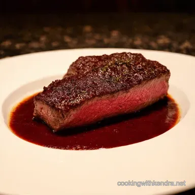 Bordelaise Sauce Classic Red Wine Sauce for Steak Recipe Card