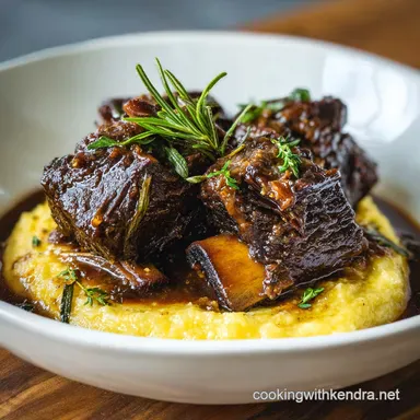 Beef Short Ribs for 6 Servings, Tender Recipe Card