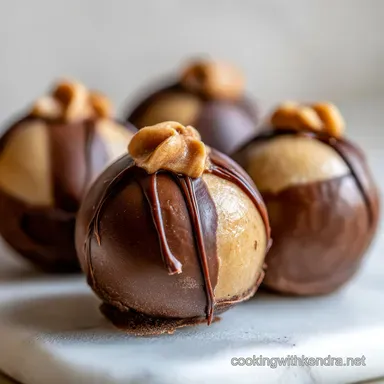 Buckeyes Recipe: No-Bake Peanut Butter Balls Recipe Card