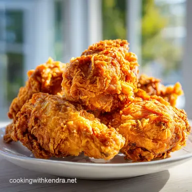 Buttermilk Fried Chicken Recipe: Southern Style for 6 Servings Recipe Card