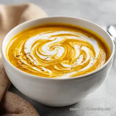Butternut Squash Soup with Coconut Milk Recipe Card