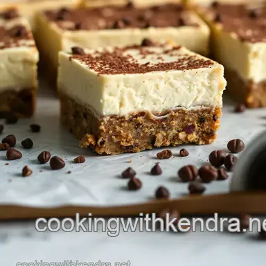 Cappuccino Cheesecake Bars presentation