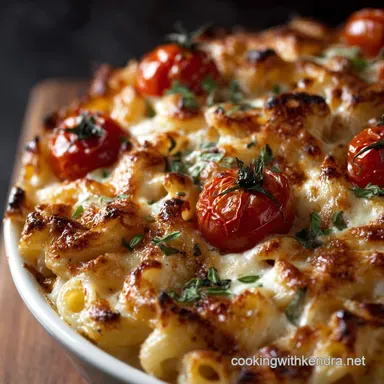 Caprese Mac and Cheese: The Elevated Showstopper Pasta Dish Recipe Card
