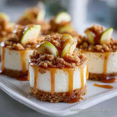 Mini Caramel Apple Cheesecakes: Spiced & Buttery