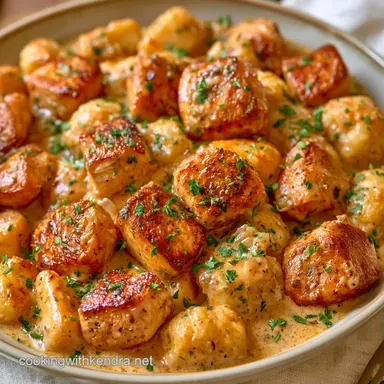Cauliflower Gnocchi with Chicken for 4 Recipe Card