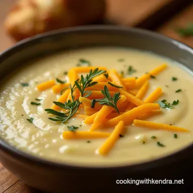 Foolproof Cheddar Garlic Herb Potato Soup Recipe Ultimate Comfort Food Recipe Card