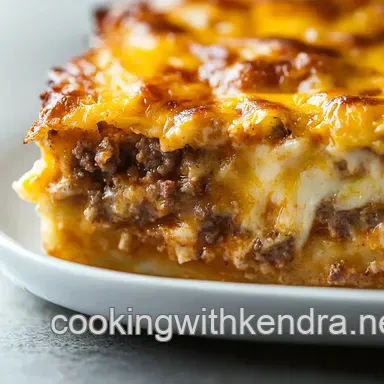 Easy Cheeseburger Casserole: Burger Night, Sorted! Recipe Card