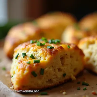 Ultimate Cheesy Bacon Chive Scones Recipe Easy Savoury Bake Recipe Card