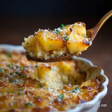 Old Fashioned Hot Pineapple Casserole The Perfect SaltySweet Side