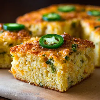 Mexican Cornbread: The Moist, Cheesy Fiesta Loaf Recipe with Jalapeños Recipe Card