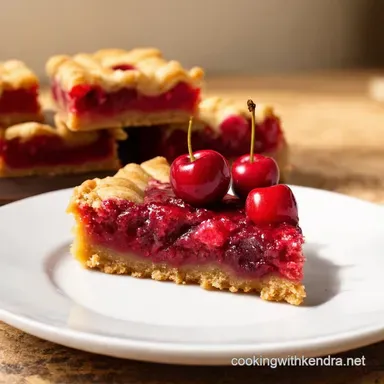 Cherry Pie Bars A Slice of Summer Sunshine Recipe Card