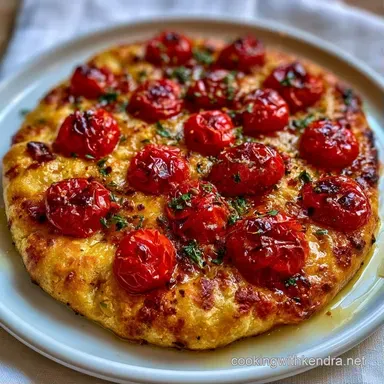 Cherry Tomato Flatbread Pizza: Crispy Recipe Card