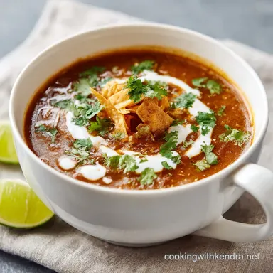 Chicken Enchilada Soup Recipe in 30 Minutes