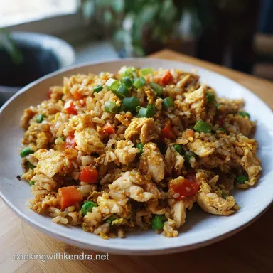 Chicken Fried Rice Recipe for 4 Servings Recipe Card