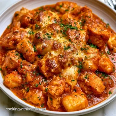 Chicken Parmesan Gnocchi Bake for 4 Recipe Card