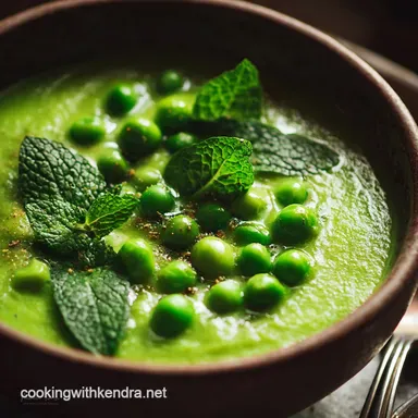Summer Soup: Vibrant Chilled Pea and Mint Recipe (10-Minute Cook) Recipe Card