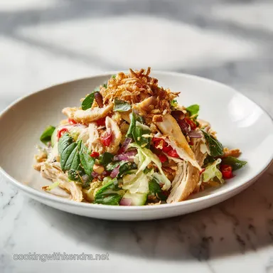 Chinese Chicken Salad for 4 Servings Recipe Card