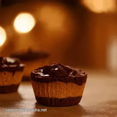 Chocolate Cheesecake Bites with a Rich Molten Center Recipe Card