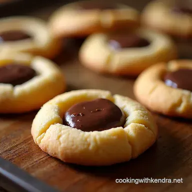 ChocolateFilled Hazelnut Thumbprint Cookies A Delightful Treat Recipe Card
