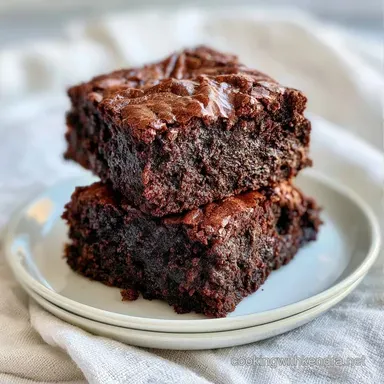Easy Zucchini Chocolate Brownies Recipe Card