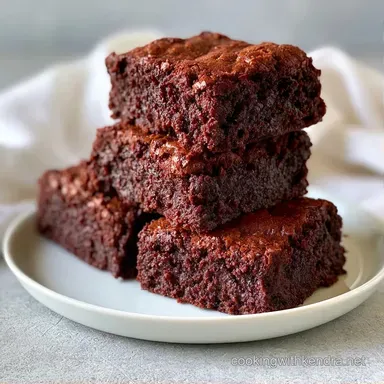 Chocolate Zucchini Brownies for 12 Recipe Card