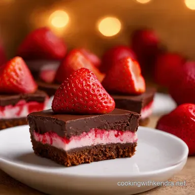 Chocolate Strawberry Cheesecake Bites Valentines Day Dessert Recipe Card