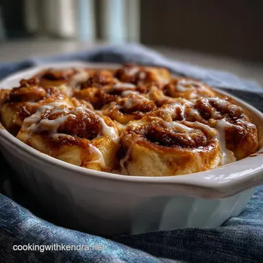 Christmas Morning Breakfast Idea with Cinnamon Rolls Recipe Card