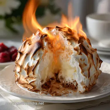 Baked Alaska Recipe: Fluffy Meringue Frozen Core Recipe Card