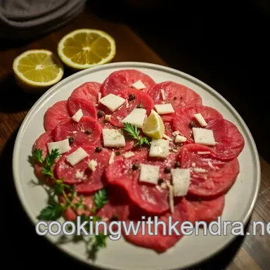 Classic Beef Carpaccio: An Easy Italian Appetizer to Impress Recipe Card