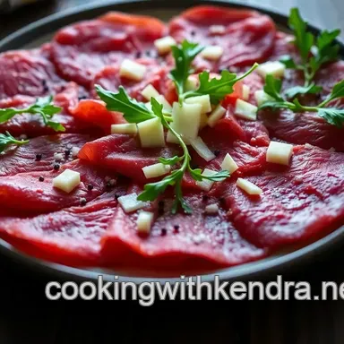 Classic Beef Carpaccio: My Favorite Italian Starter Recipe Recipe Card