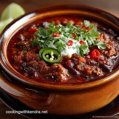 Proper Crock Pot Chili Recipe The Set It and Forget It Cowboy Classic Recipe Card