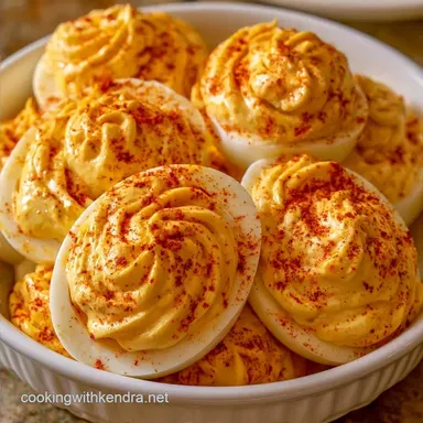 Creamy Devilled Eggs with Dijon Mustard