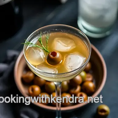 Classic Dirty Gin Martini Recipe: A Playful Twist on a Timeless Favorite Recipe Card