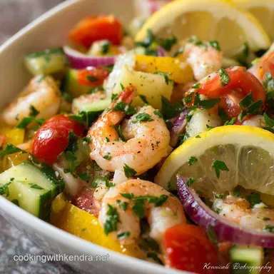 Seafood Salad: Zesty Mediterranean Recipe with Lemon-Herb Vinaigrette