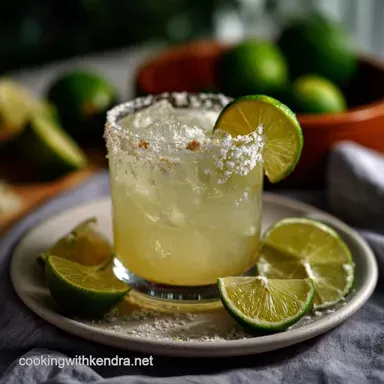 Classic Margarita Recipe with Fresh Lime and Salt Recipe Card
