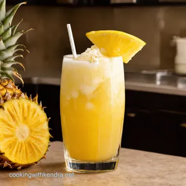 Classic Piña Colada with White Rum My Tropical Escape Recipe Card