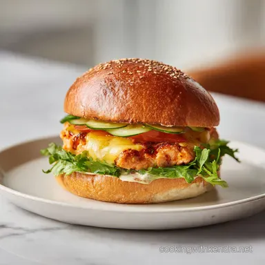 Salmon Burger with Dill Sauce for 4 Servings Recipe Card