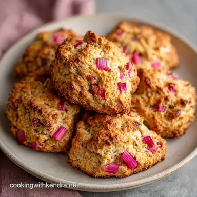 Rhubarb Scones with Spelt Flour Recipe Card