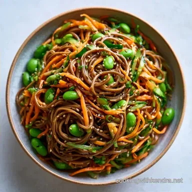Cold Soba Noodle Salad with Edamame