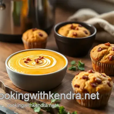 How to Cook Quick Squash Bisque & Savory Muffins: My Cozy Autumn Duo Recipe Card