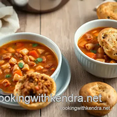 Easy Hearty Tuscan Bean Soup with Savory Muffins: A Cozy Classic Recipe Card