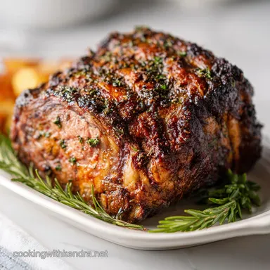 Cooking Prime Rib In Oven: Oven-Only Crispy Roast Recipe Card