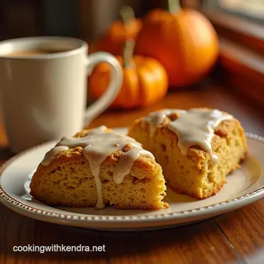 The Best Homemade Starbucks Pumpkin Scones Recipe with Glaze Recipe Card