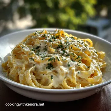 Cottage Cheese Alfredo: High Protein Creamy Sauce Recipe Card