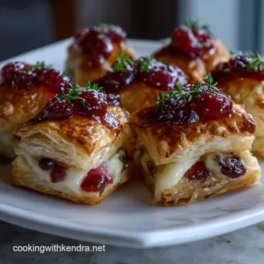 Christmas Eve Appetizer with Cranberry and Brie Recipe Card