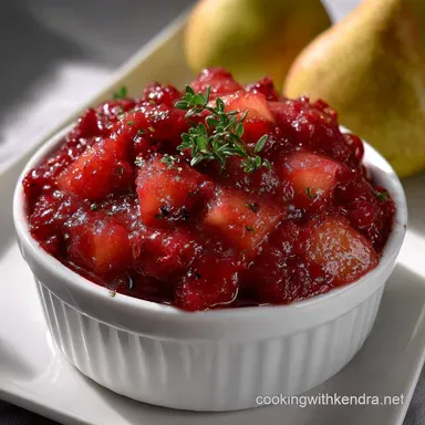 Cranberry Pear Sauce Recipe: Bright Citrus & Cinnamon Depth Recipe Card