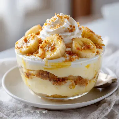 Cream Cheese Banana Pudding: Silky Dessert with Vanilla Bean Recipe Card
