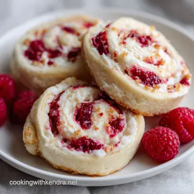 Cream Cheese Raspberry Pinwheels: Easy Yeast Dough Delight Recipe Card